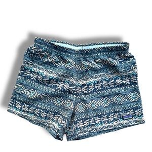 Patagonia Women's Blue Patterned Shorts